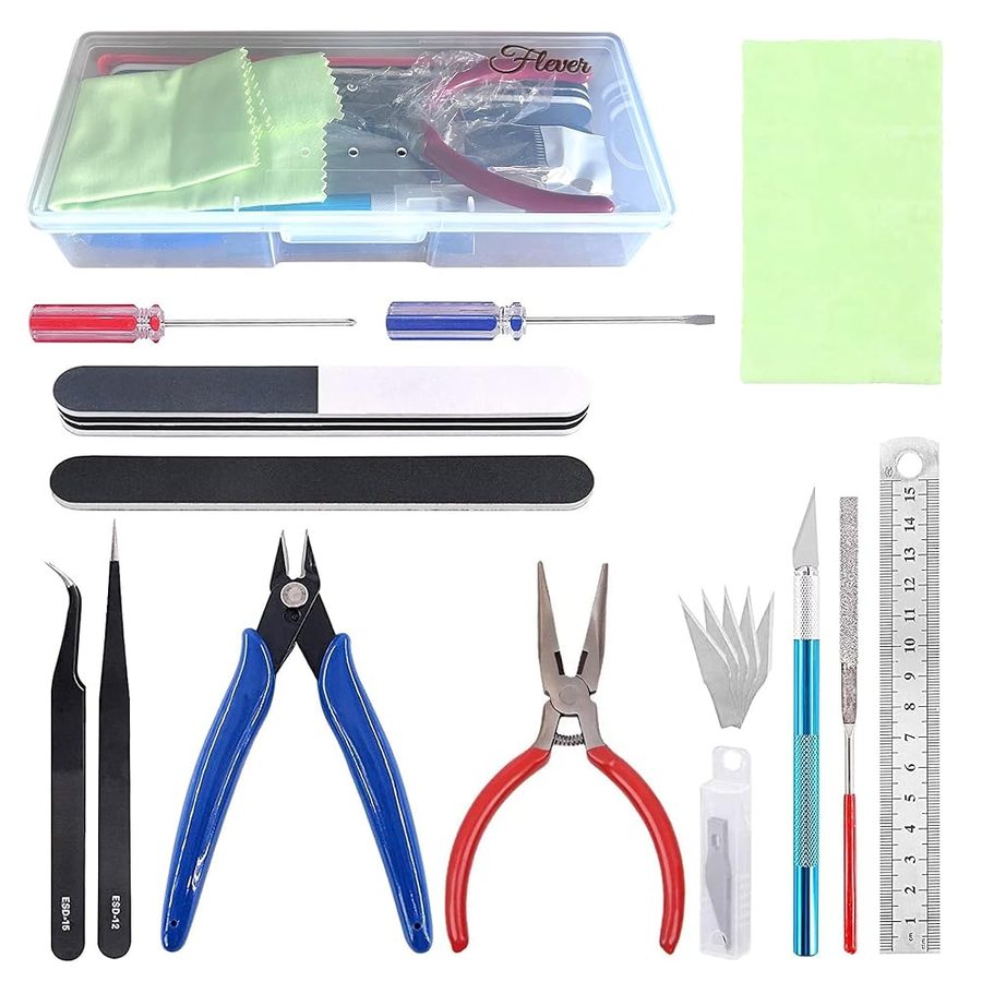 Flever 17 Piece Model Tool Set DIY miniature house kit — second view