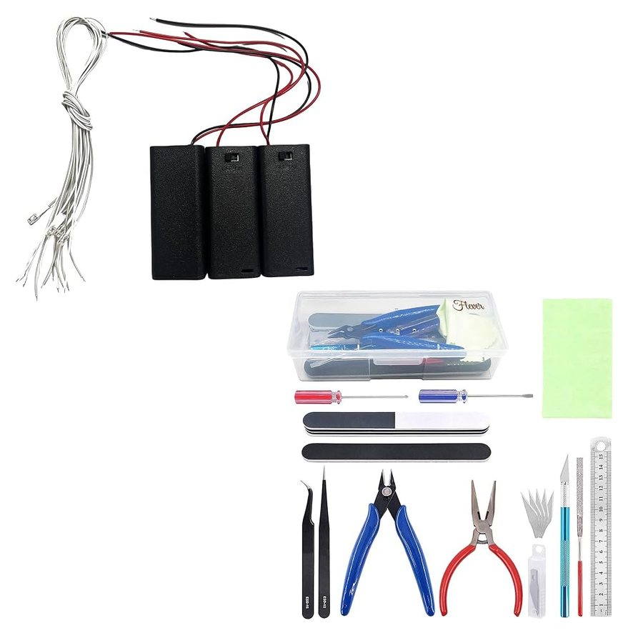 Flever AAA Battery Pack with Tool Kit DIY miniature house kit — second view