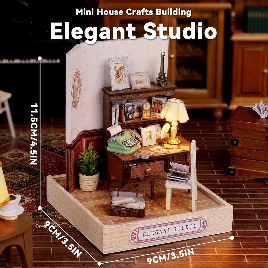 Flever Elegant Studio DIY miniature house kit — detail of the build