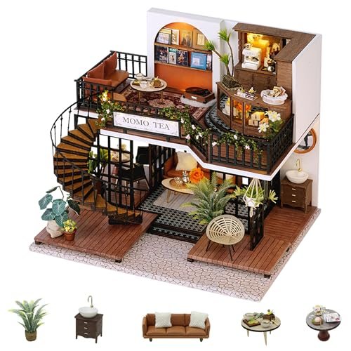 Flever Forest Teashop DIY miniature house kit