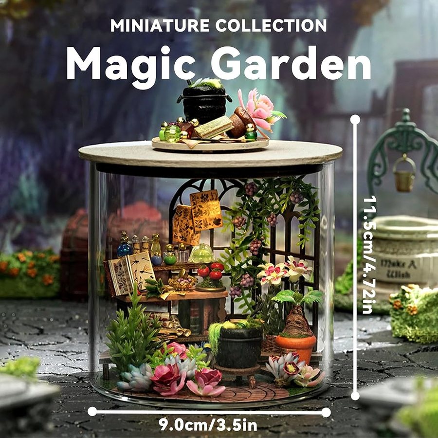 Flever Magic Garden DIY miniature house kit — detail of the build