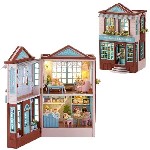 Flever Manxing Dessert Shop DIY miniature house kit