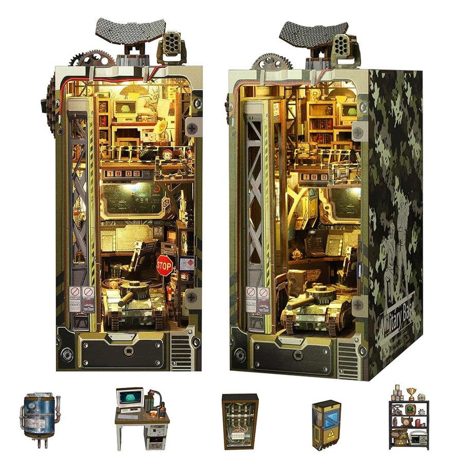 Flever Military Base DIY miniature house kit — second view
