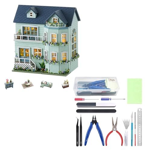 Flever Mint Villa with Tool Kit DIY miniature house kit