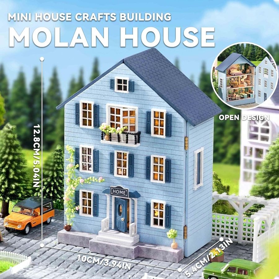 Flever Molan House DIY miniature house kit — detail of the build
