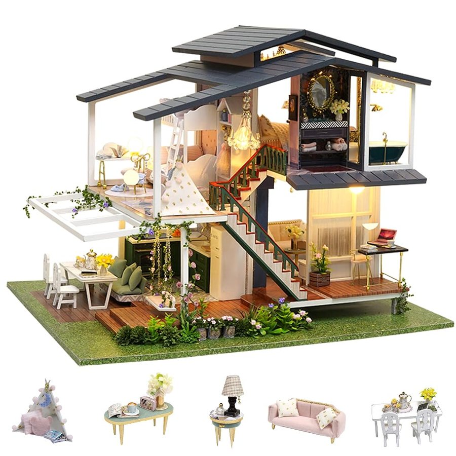 Flever Monet Garden DIY miniature house kit — second view