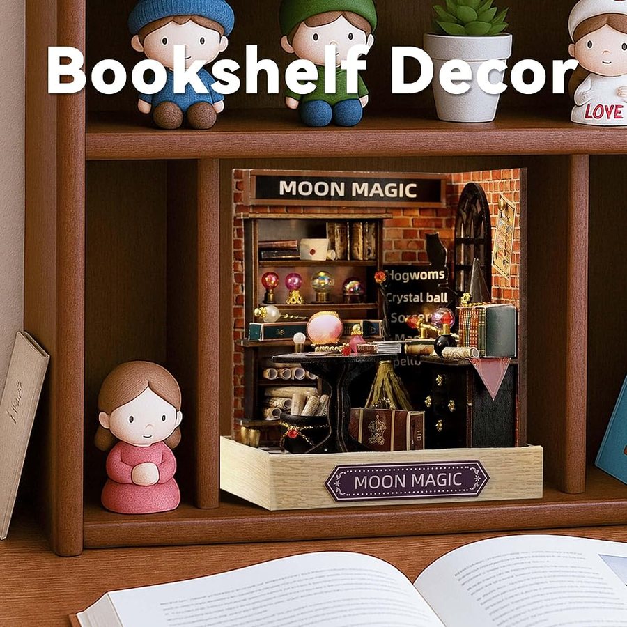 Flever Moon Magic DIY miniature house kit — detail of the build