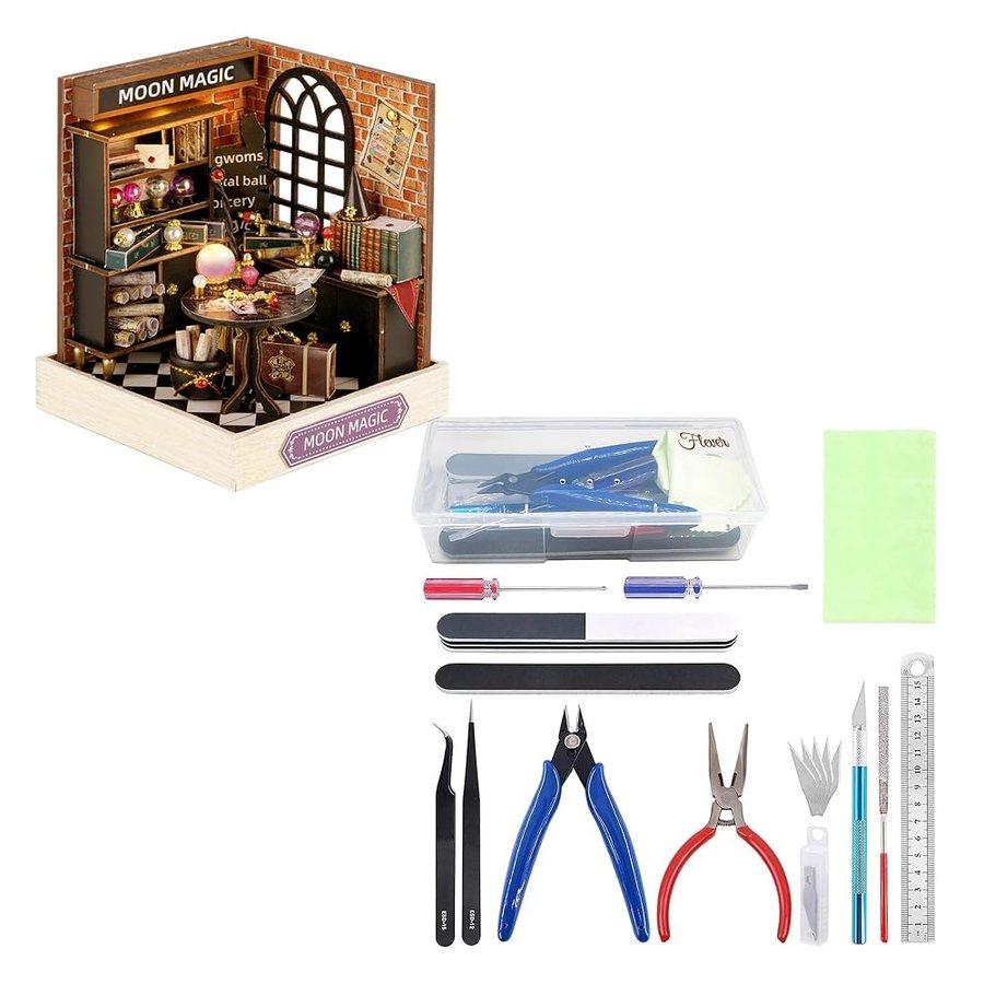Flever Moon Magic with Tool Kit DIY miniature house kit — second view