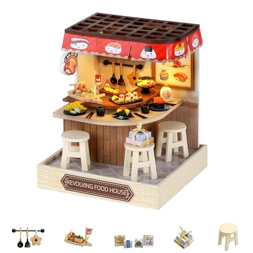 Flever Revolving Food House DIY miniature house kit