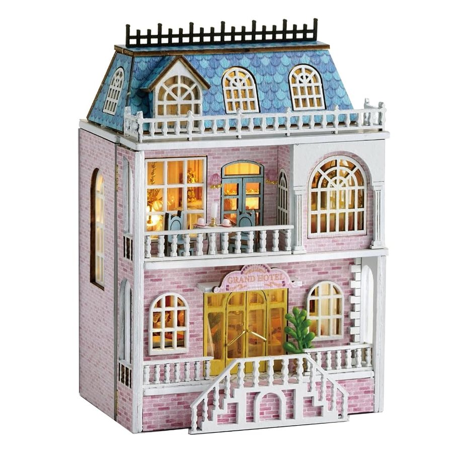 Flever Romantic Castle DIY miniature house kit — second view