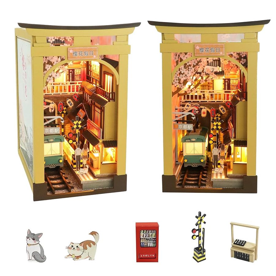 Flever Sakura Holiday DIY miniature house kit — second view