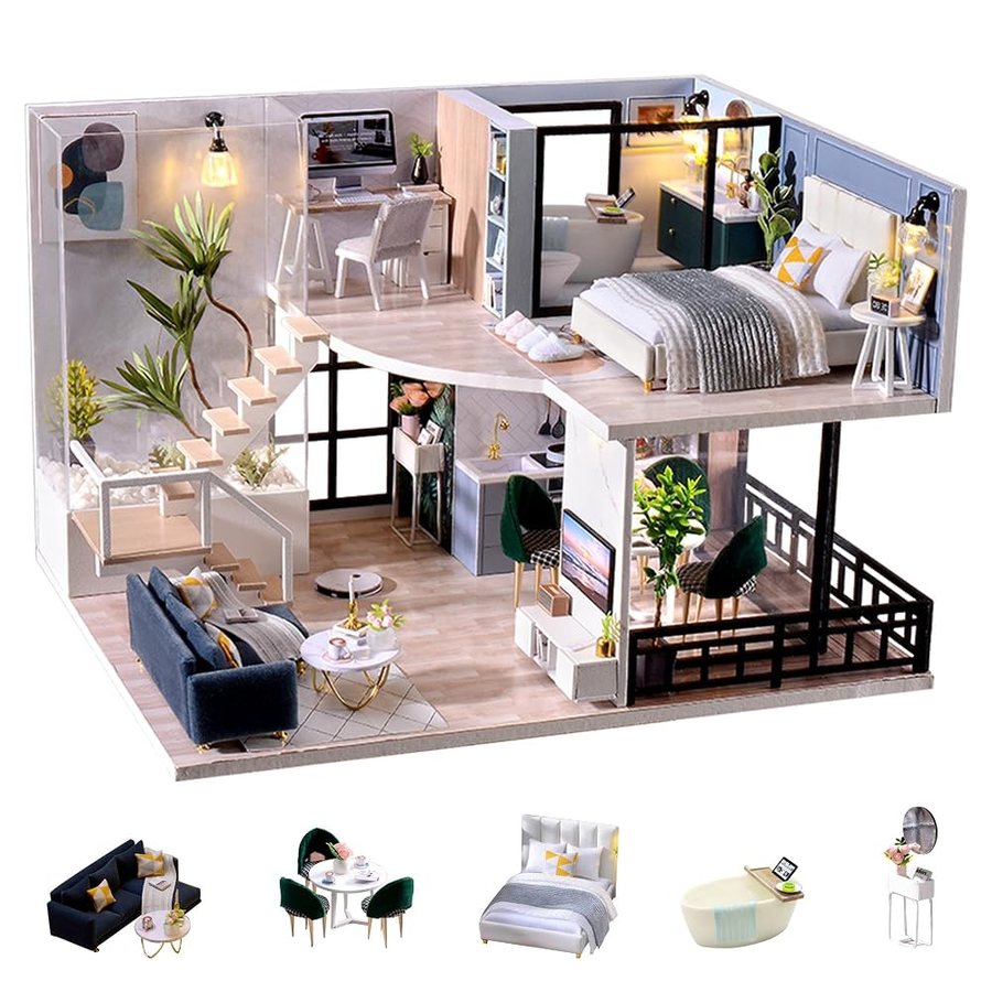 Flever Satisfied Time DIY miniature house kit — second view