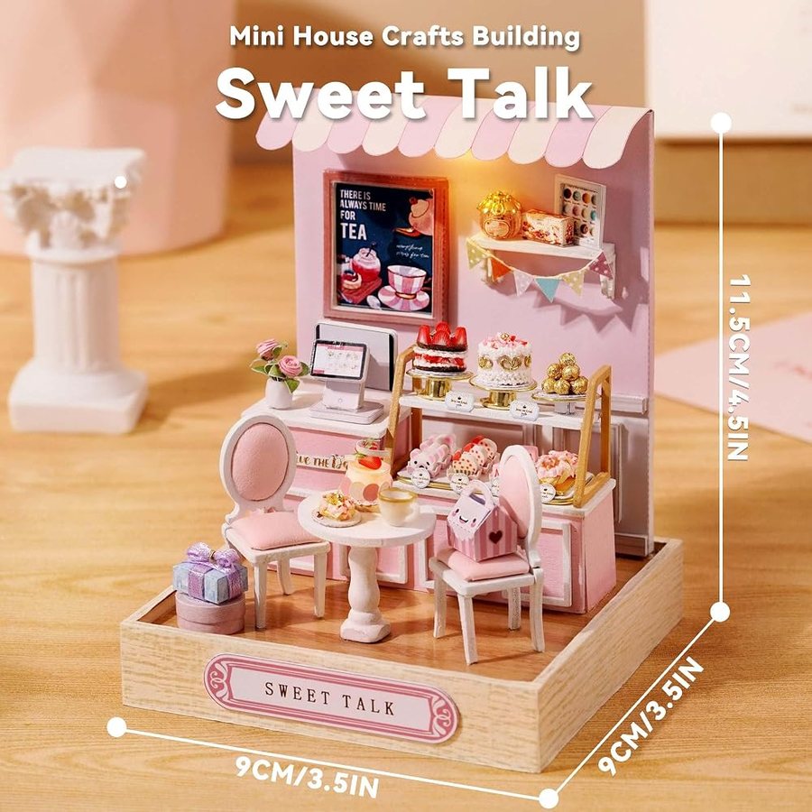 Flever Sweet Talk DIY miniature house kit — detail of the build