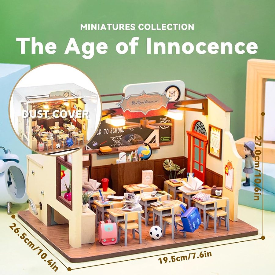 Flever The Age of Innocence DIY miniature house kit — detail of the build