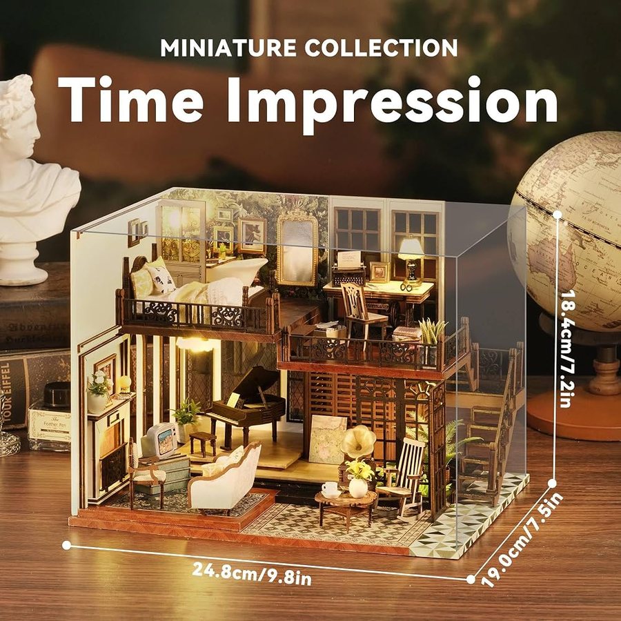 Flever Time Impression DIY miniature house kit — detail of the build
