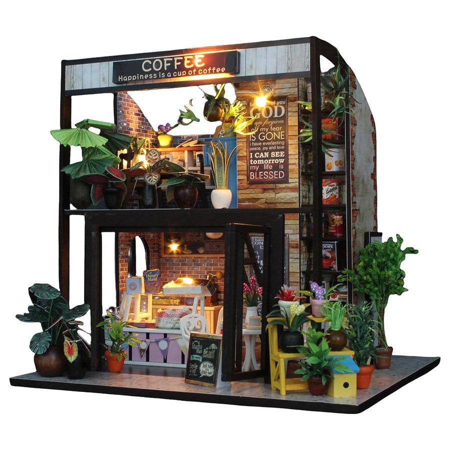 Flever Time of Coffee DIY miniature house kit — second view